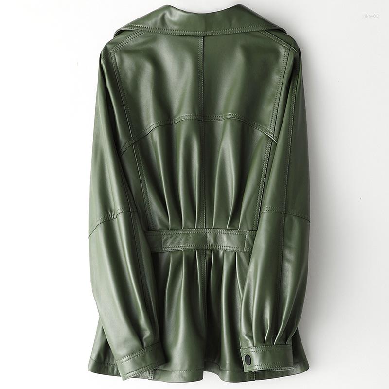 Women's Leather Jacket Korean Women's 2023 Real Sheepskin Coat Ladies Geniuin Jackets Autumn HQ12-CJX12026A KJ4651, Blue
Women's Leather Jacket Korean Women's 2023 Real Sheepskin Coat Ladies Geniuin Jackets Autumn HQ12-CJX12026A KJ4651, Blue