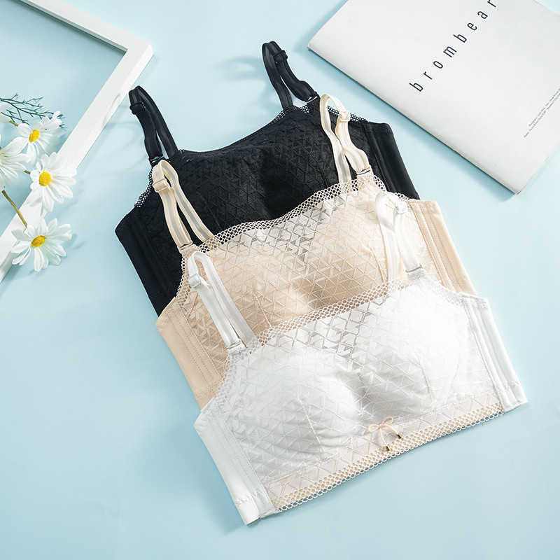 Women's Sexy Set Bras Sets Flat Small Cht Gathered Side Breast Closed No Steel Ring Tracel Thin Lace Underwear Bra, White
Women's Sexy Set Bras Sets Flat Small Cht Gathered Side Breast Closed No Steel Ring Tracel Thin Lace Underwear Bra, White