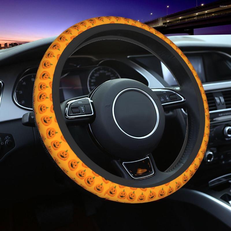 Steering Wheel Covers Halloween Pumpkin Pattern Universal 14.5-15 Inch Protector For Sedan Car Accessories
Steering Wheel Covers Halloween Pumpkin Pattern Universal 14.5-15 Inch Protector For Sedan Car Accessories