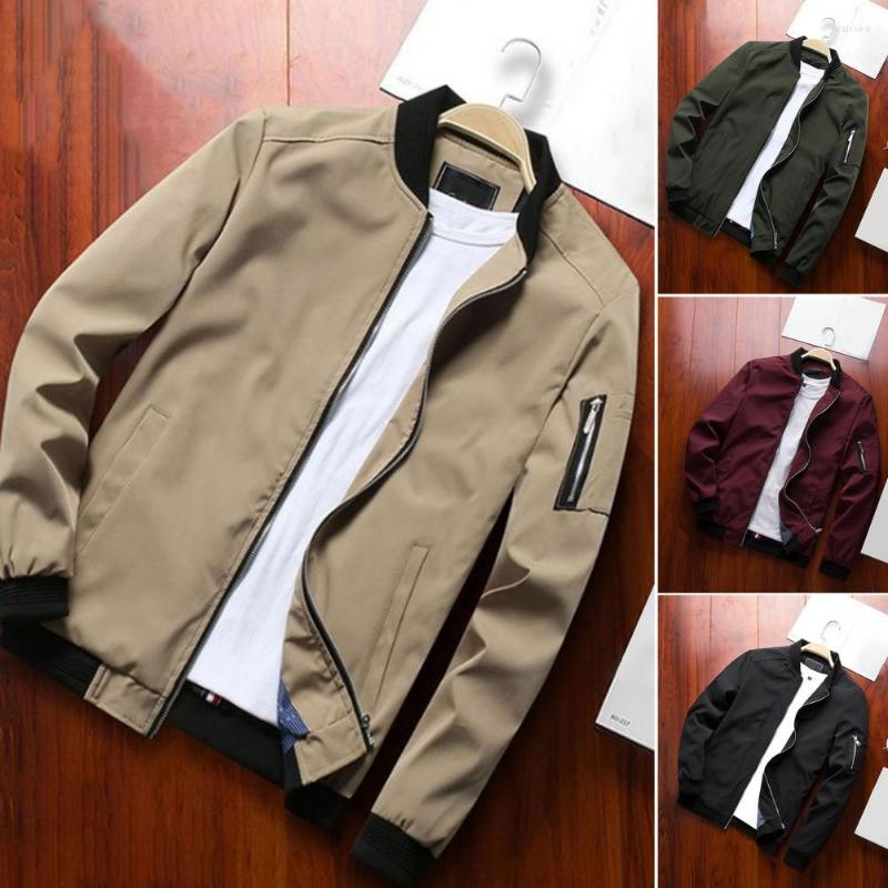 Men's Jackets Stylish Bomber Jacket Long Sleeves Slim Fit Breathable Ribbed Cuff Pockets Baseball Coat, Black
Men's Jackets Stylish Bomber Jacket Long Sleeves Slim Fit Breathable Ribbed Cuff Pockets Baseball Coat, Black