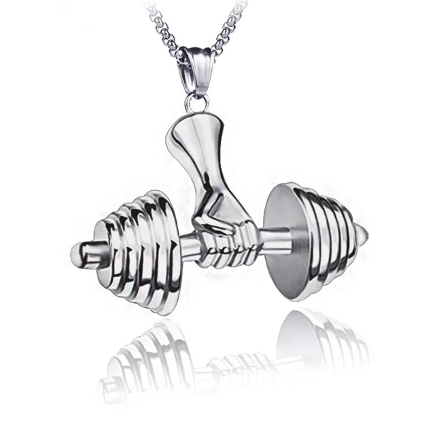 Fitness Room Sport Dumbbell Pendant Necklace Retro Stainless Steel Necklaces Chains Hip Hop Fashion Jewelry Will and Sandy
Fitness Room Sport Dumbbell Pendant Necklace Retro Stainless Steel Necklaces Chains Hip Hop Fashion Jewelry Will and Sandy