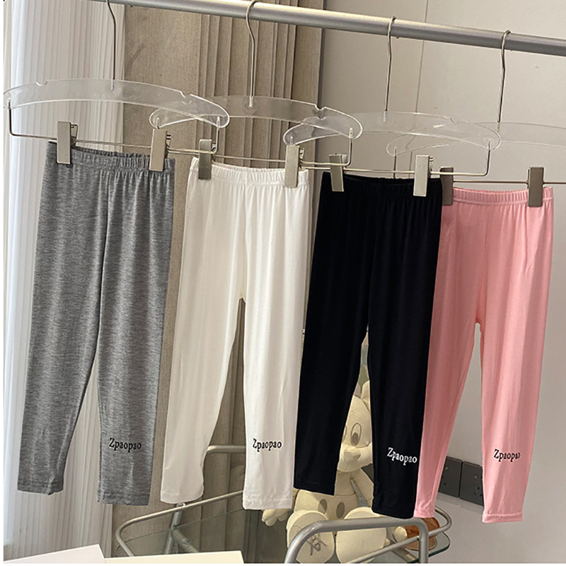 Leggings Tights 2 16 Years Pure Color Stripes For Girls Kids Teeagers Trousers Children Clothes Modal Black Pencil Pants 221203