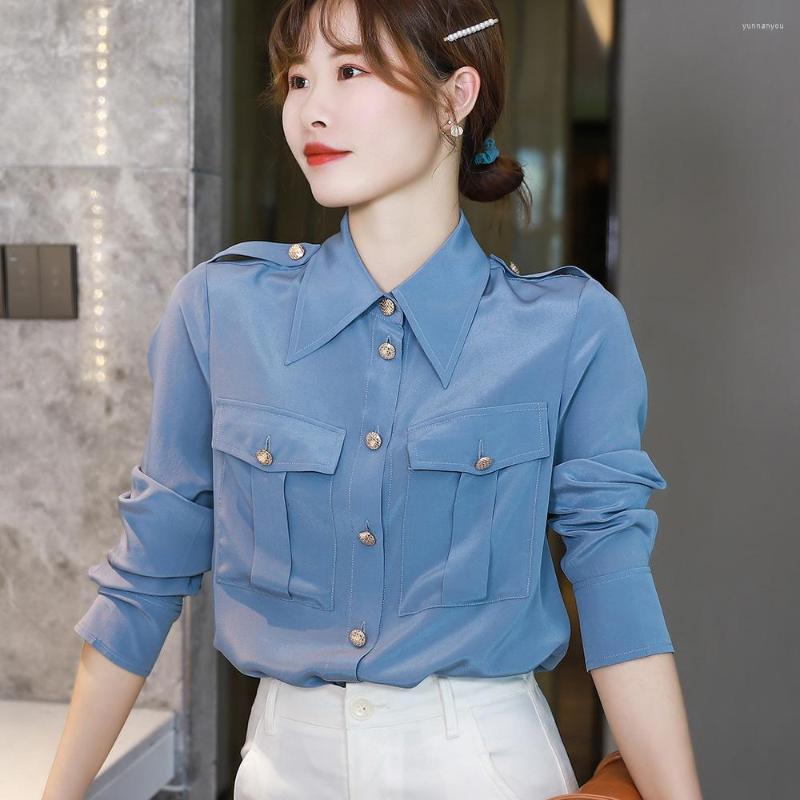 Women' Blouses Office Lady Style Women' Spring Autumn 2022 Real Silk Shirts For Women Elegant Tops Female Camisa Femenina Zjt2423, White
Women' Blouses Office Lady Style Women' Spring Autumn 2022 Real Silk Shirts For Women Elegant Tops Female Camisa Femenina Zjt2423, White