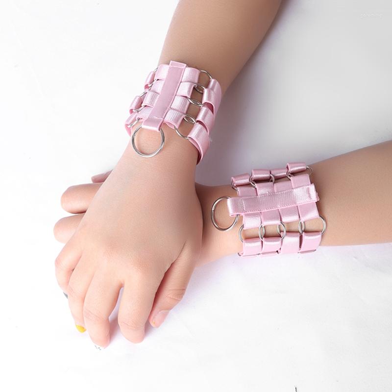 Strand 1 Pair Hand Harness Pink Belt Ring Cage Wrist Strappy Adjust Elastic Punk Goth Accessories Party Club Wear Body Caged
Strand 1 Pair Hand Harness Pink Belt Ring Cage Wrist Strappy Adjust Elastic Punk Goth Accessories Party Club Wear Body Caged