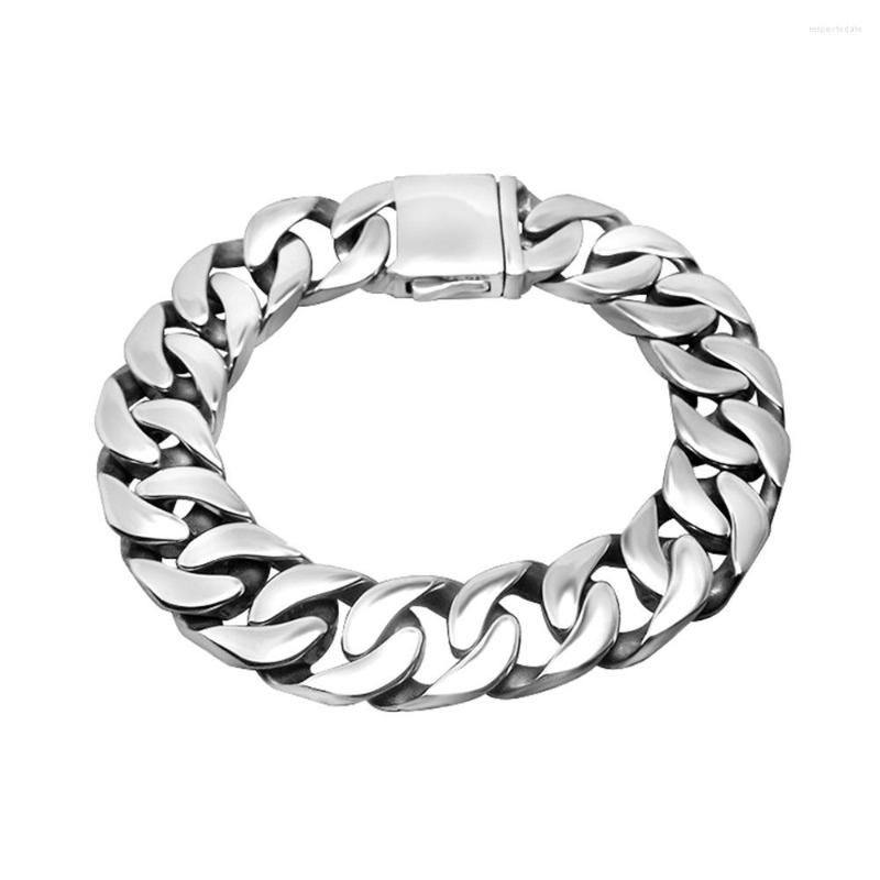 Link Bracelets Boyfriend Heavy Men's Bracelet Curb Cuban 316L Stainless Steel Wristband Male Jewelry Brazalete Drop DHL-21
Link Bracelets Boyfriend Heavy Men's Bracelet Curb Cuban 316L Stainless Steel Wristband Male Jewelry Brazalete Drop DHL-21