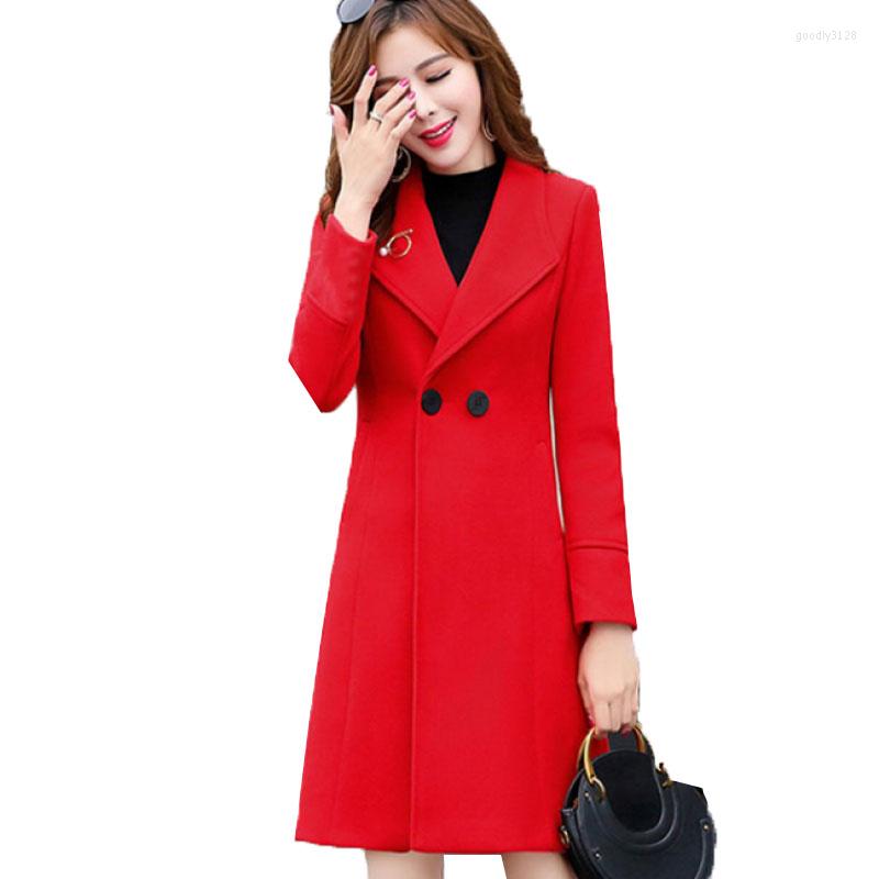 Women's Wool 2022 Blended Woolen Coat Jacket Female Long Section Autumn Winter Suit Collar Fashion Slim Outerwear B85, Caramel colour
Women's Wool 2022 Blended Woolen Coat Jacket Female Long Section Autumn Winter Suit Collar Fashion Slim Outerwear B85, Caramel colour