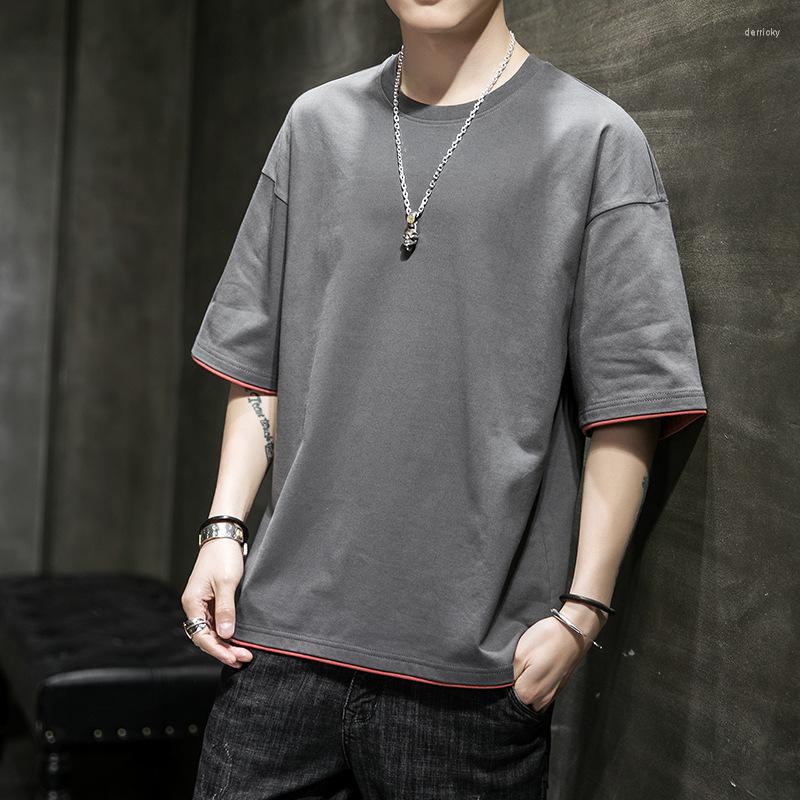 Men's T Shirts Short-sleeved T-shirt Summer Trend Cotton Large Size Half-sleeved Loose Round Neck Clothing, Black
Men's T Shirts Short-sleeved T-shirt Summer Trend Cotton Large Size Half-sleeved Loose Round Neck Clothing, Black