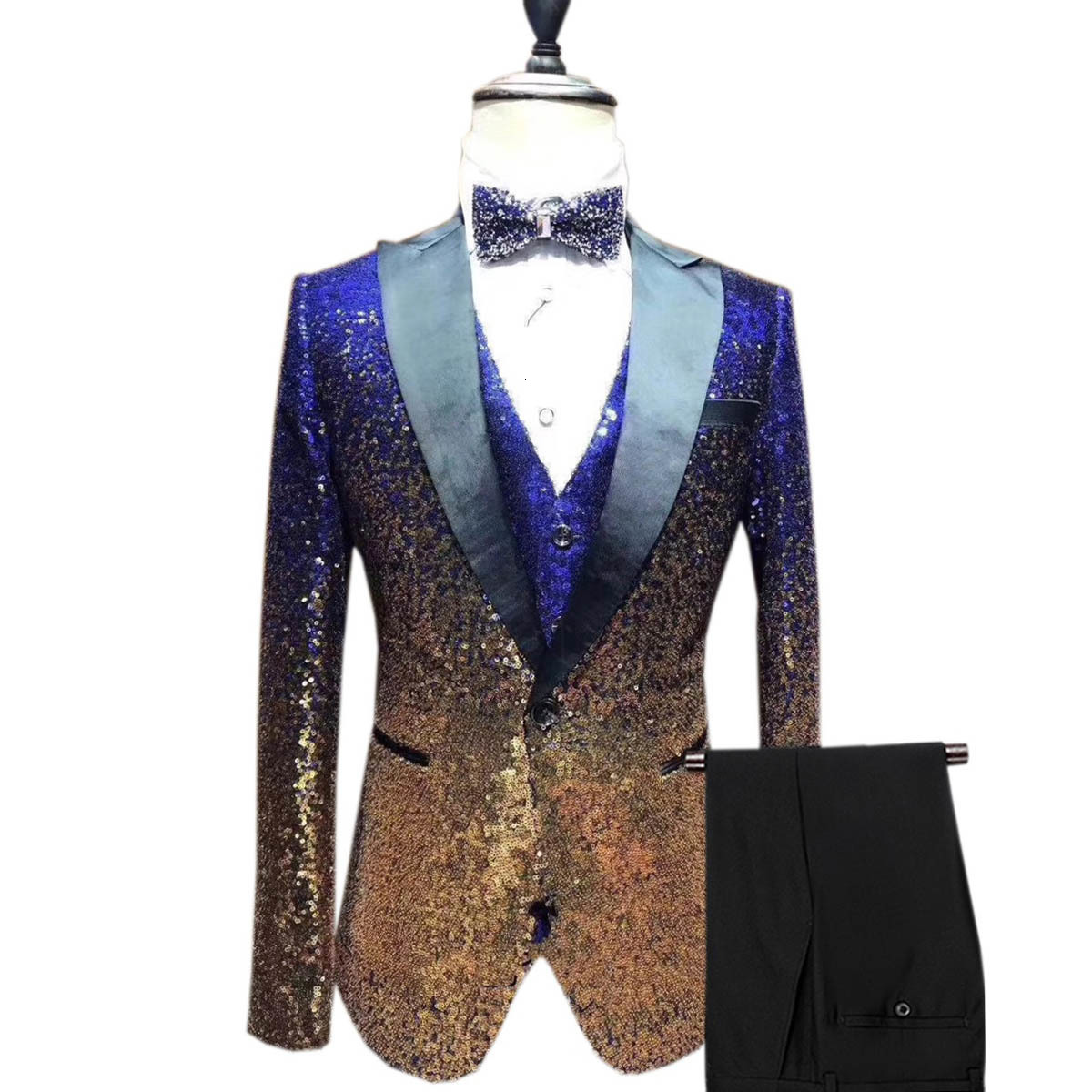 Men's Suits Blazers 3 Pieces Shiny Sequin Mens Suit Slim Fit One Button Notch Lapel Tuxedo For Party Wedding Banquet Nightclub Blazer Vest Pant 221201, Green-silver
Men's Suits Blazers 3 Pieces Shiny Sequin Mens Suit Slim Fit One Button Notch Lapel Tuxedo For Party Wedding Banquet Nightclub Blazer Vest Pant 221201, Green-silver