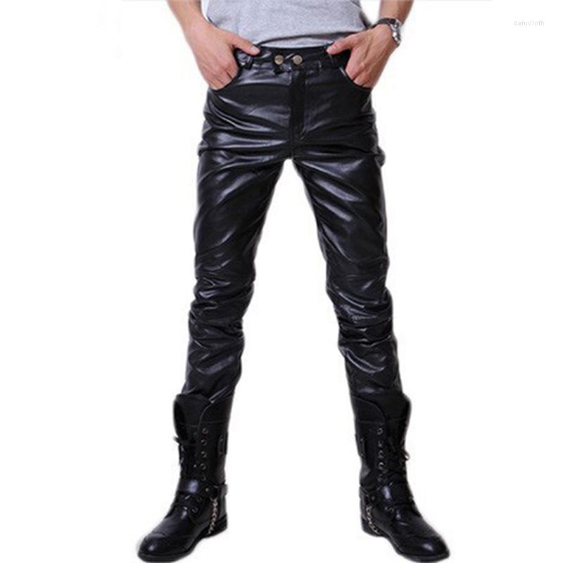 Men's Pants Performance Korean Version Pu Leather Nightclub Men's Bright Solid Skinny Bronzed Clothes Casual Chic Tide, Black
Men's Pants Performance Korean Version Pu Leather Nightclub Men's Bright Solid Skinny Bronzed Clothes Casual Chic Tide, Black