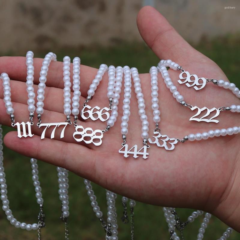 Choker Gothic Number 111 222 333 444 555 666 777 888 999 Angel Pearl Necklace Stainless Steel Devil Necklaces For Women
Choker Gothic Number 111 222 333 444 555 666 777 888 999 Angel Pearl Necklace Stainless Steel Devil Necklaces For Women