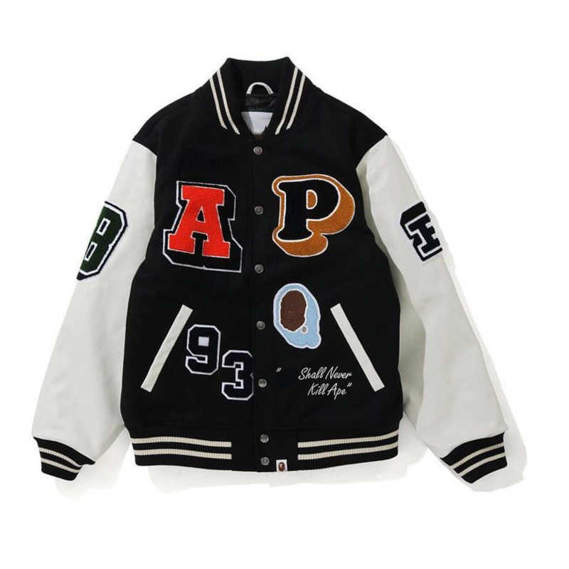 Plus sizeovercoat Apeman baseball jacket hip-hop woolen coat ba 22 pe 3d embroidered cardigan sportswear designer jackets men women parkas, No.2
Plus sizeovercoat Apeman baseball jacket hip-hop woolen coat ba 22 pe 3d embroidered cardigan sportswear designer jackets men women parkas, No.2