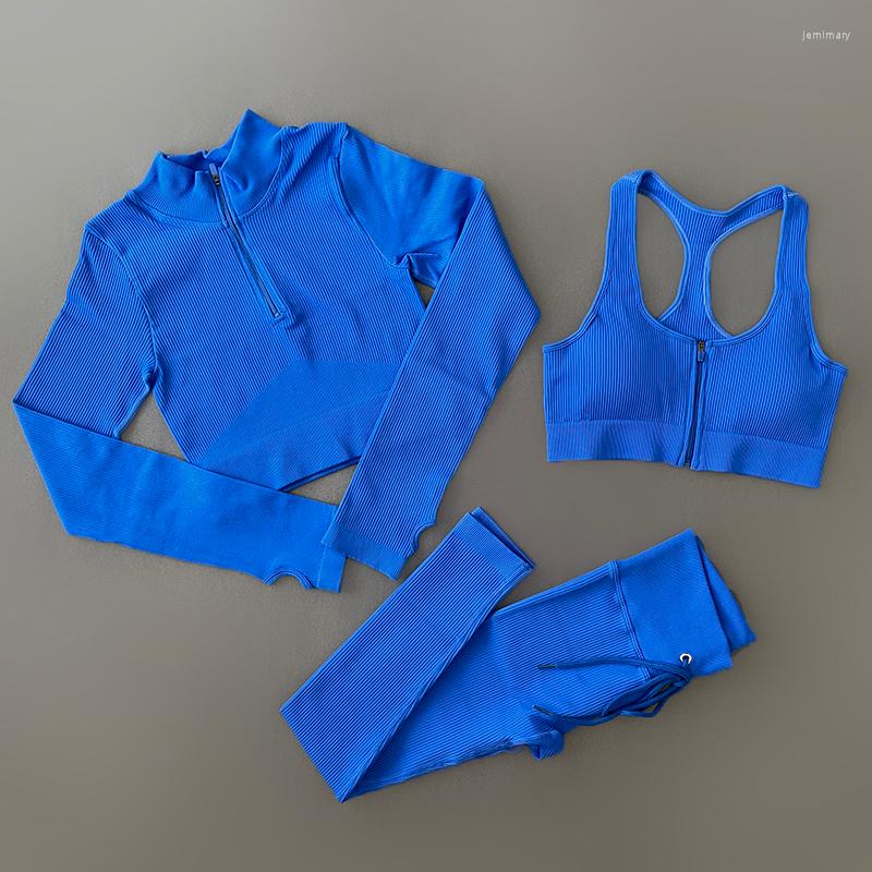 Active Sets 2/3Pcs Women' Tracksuit Seamless Ribbed Yoga Set Fitness Long Sleeve Shirts Crop Top Sport Bra High Waist Leggings Gym, Black bra set
Active Sets 2/3Pcs Women' Tracksuit Seamless Ribbed Yoga Set Fitness Long Sleeve Shirts Crop Top Sport Bra High Waist Leggings Gym, Black bra set