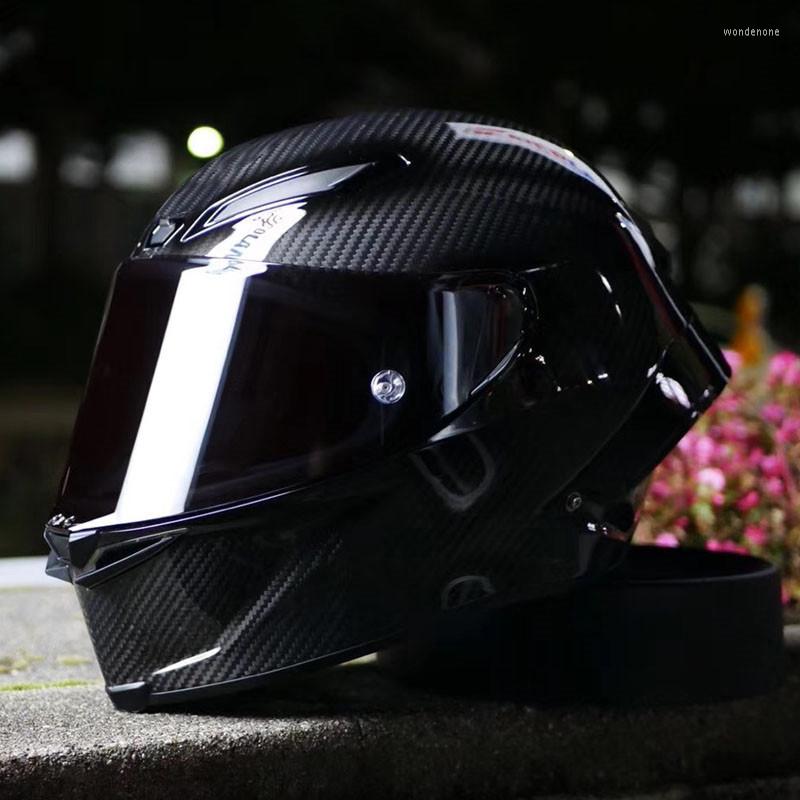 Motorcycle Helmets Full Face Carbon Fiber Helmet Professional Racing DOT Rainbow Visor Off Road Motocross Bright Black, Clear visor
Motorcycle Helmets Full Face Carbon Fiber Helmet Professional Racing DOT Rainbow Visor Off Road Motocross Bright Black, Clear visor