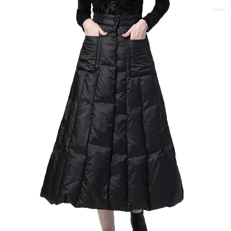 Skirts 2022 Winter Skirt Fashion Women's Long Black Thicken Down Cotton Warm Casual A Line Pocket K1017
Skirts 2022 Winter Skirt Fashion Women's Long Black Thicken Down Cotton Warm Casual A Line Pocket K1017
