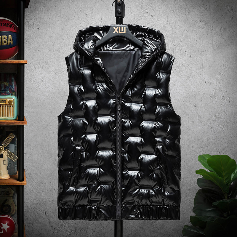 Men's Vests 3633 Black Gold Shiny Surface Sleeveless Jacket Men With Hooded Vest Coat Slim Warm Waistcoat Men Slim Plus Size 5XL Autumn 221202
Men's Vests 3633 Black Gold Shiny Surface Sleeveless Jacket Men With Hooded Vest Coat Slim Warm Waistcoat Men Slim Plus Size 5XL Autumn 221202