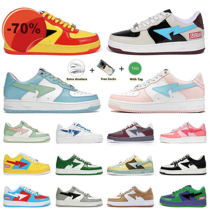 LOW shoesCasual Shoes Sneakers Sports Trainers Bapesta Shoe Grey Orange Black White Pastel Pink Skate Low Luxury Designer Mens Women Bapestas Baped, A61 nostalgic blue yellow
LOW shoesCasual Shoes Sneakers Sports Trainers Bapesta Shoe Grey Orange Black White Pastel Pink Skate Low Luxury Designer Mens Women Bapestas Baped, A61 nostalgic blue yellow
