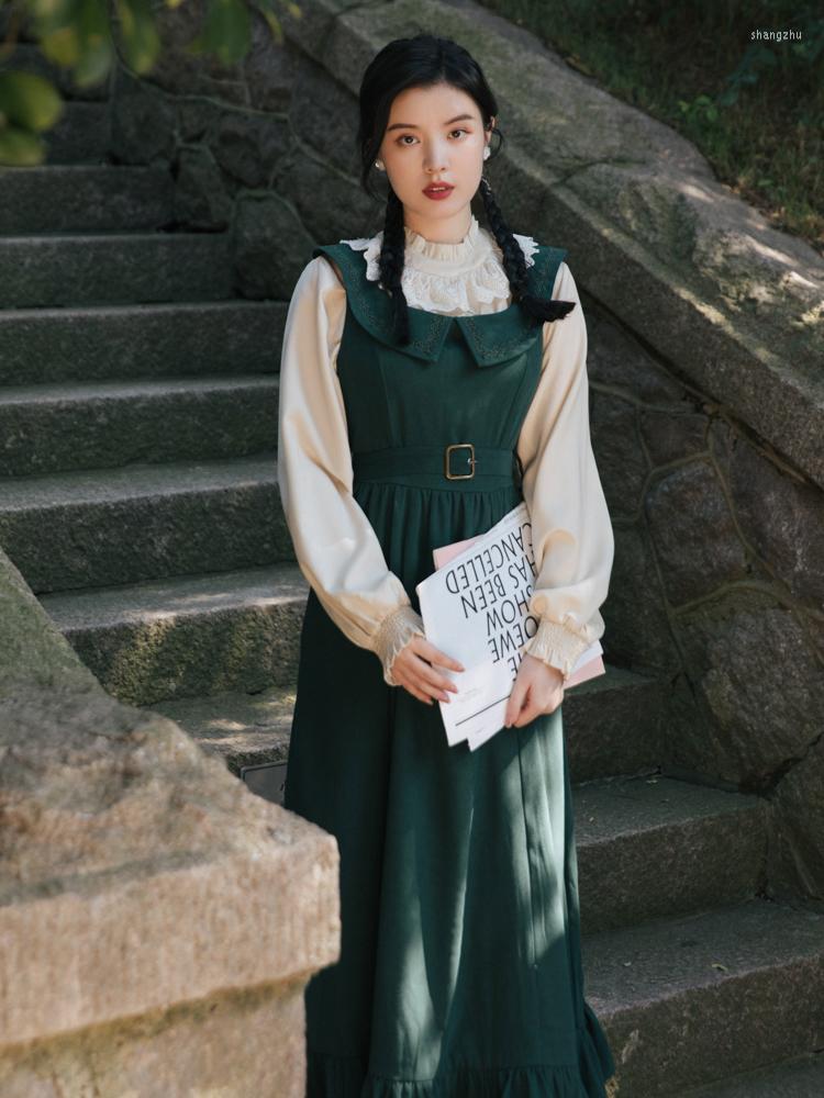 Work Dresses SWEETXUE Vintage High Waist Retro 2-Piece Sets Vest Skirt Dress 2022 Lace Stand Collar Shirt Green Strap Women' Outfits, Photo color
Work Dresses SWEETXUE Vintage High Waist Retro 2-Piece Sets Vest Skirt Dress 2022 Lace Stand Collar Shirt Green Strap Women' Outfits, Photo color