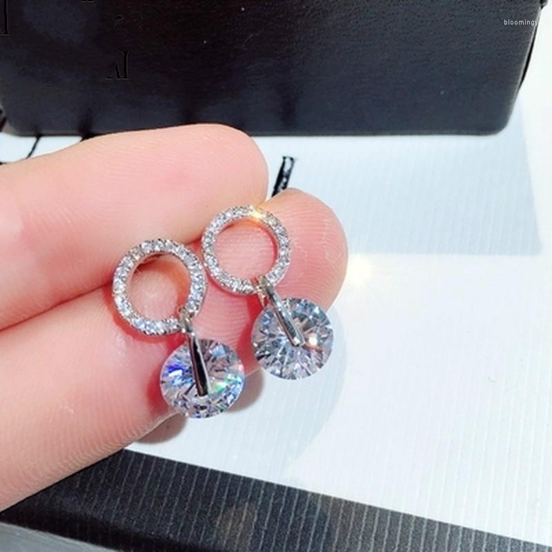 Stud Earrings Luxury Female White Round Fashion 925 Silver Austrian Diamond Jewelry Double Crystal Zircon For Women
Stud Earrings Luxury Female White Round Fashion 925 Silver Austrian Diamond Jewelry Double Crystal Zircon For Women