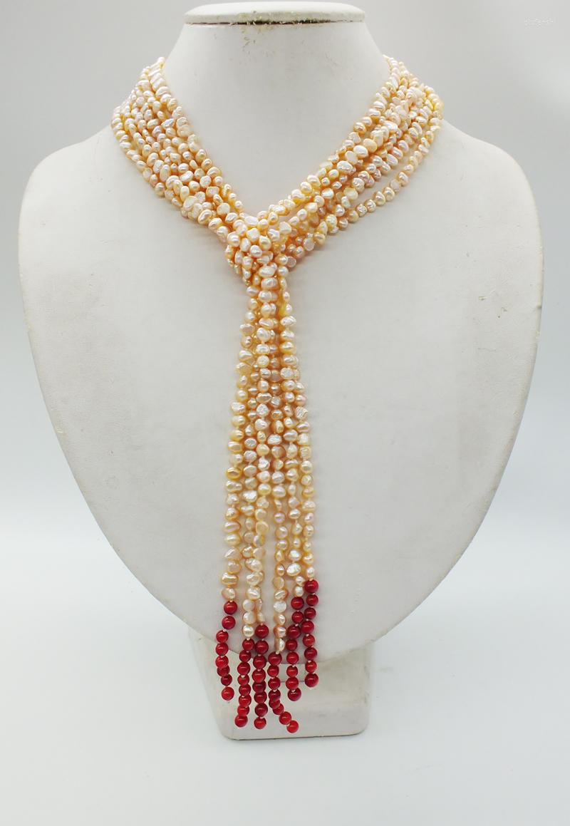 Choker 4-5MM Pink Freshwater Baroque Pearl Necklace African Nigerian Bridal Jewelry 120CM
Choker 4-5MM Pink Freshwater Baroque Pearl Necklace African Nigerian Bridal Jewelry 120CM
