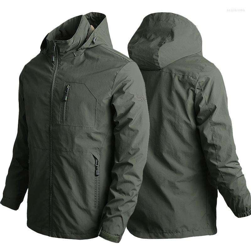 Men's Jackets Mens Outdoor Windbreaker Hiking Summer Military Multi-pockets Tactical Hunting Fishing Waterproof Hooded Thin Jacket Men, Navy blue
Men's Jackets Mens Outdoor Windbreaker Hiking Summer Military Multi-pockets Tactical Hunting Fishing Waterproof Hooded Thin Jacket Men, Navy blue