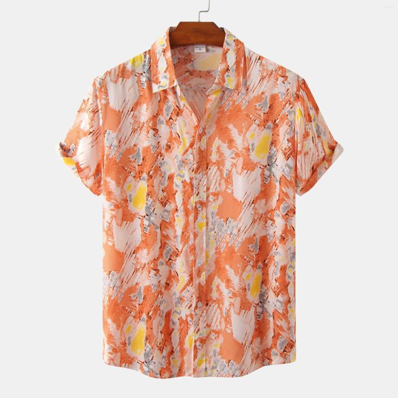 Men's Casual Shirts -XXXL Men Print Floral Summer Short Sleeve T-Shirts Fashion Turn-Down Collar Coat Loose Home Clothes, Cs009
Men's Casual Shirts -XXXL Men Print Floral Summer Short Sleeve T-Shirts Fashion Turn-Down Collar Coat Loose Home Clothes, Cs009