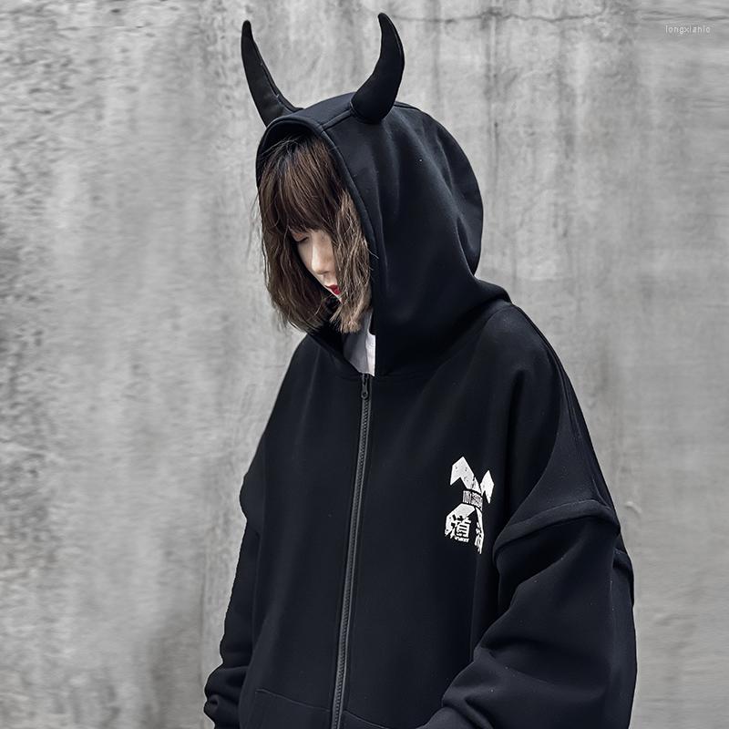 Men's Jackets Men's Clothes Harajuku Streetwear Oversized Spring Devil's Corner Hooded Cardigan Loose Casual Zipper Coat Japanese, Black
Men's Jackets Men's Clothes Harajuku Streetwear Oversized Spring Devil's Corner Hooded Cardigan Loose Casual Zipper Coat Japanese, Black