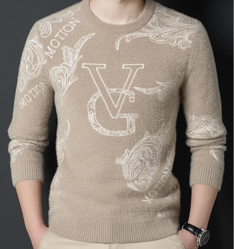 Men's Sweaters New Winter Brand Cashmere Sweater Fashion Jumper Thick Warm Pull Homme Men Clothing
