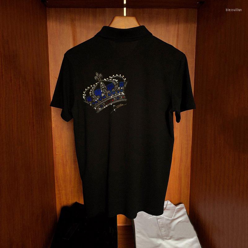 Men's Polos European Fashion T-Shirt Crown Pattern Summer Casual Business Polo Cotton Star Hip-Hop Rhinestones, As shown asian size
Men's Polos European Fashion T-Shirt Crown Pattern Summer Casual Business Polo Cotton Star Hip-Hop Rhinestones, As shown asian size