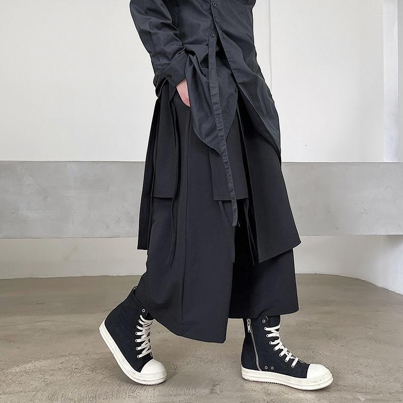 Men's Pants Causal Men's Irregular Personality Bandage Loose Wide Leg Ankle Length Japanese Style Trousers 2Y7728, Black
Men's Pants Causal Men's Irregular Personality Bandage Loose Wide Leg Ankle Length Japanese Style Trousers 2Y7728, Black