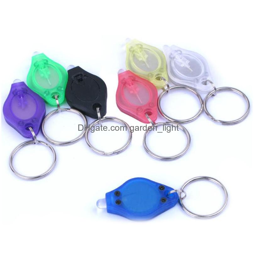 Novelty Lighting Mini Led Keychain Flashlight Torch Finger Lamp White Lights Uv Light Bbs For Dark Areas Cam Hunting Hiking Drop D
