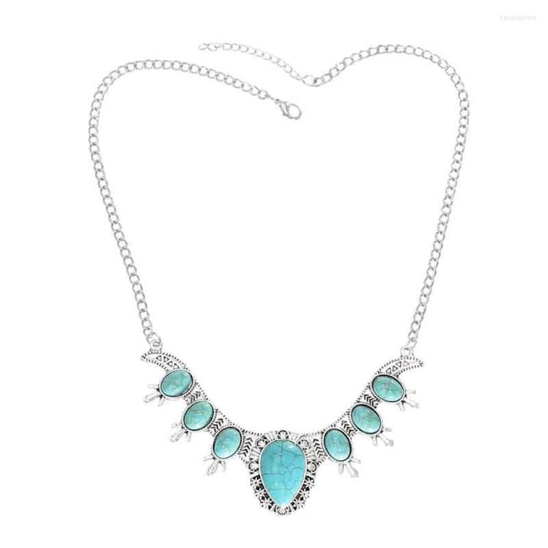 Chains 2022 Vintage Silver Metal Turquoise Geometric Pendant Necklaces For Women Boho Ethnic Party Jewelry Femme Friend Gift
Chains 2022 Vintage Silver Metal Turquoise Geometric Pendant Necklaces For Women Boho Ethnic Party Jewelry Femme Friend Gift