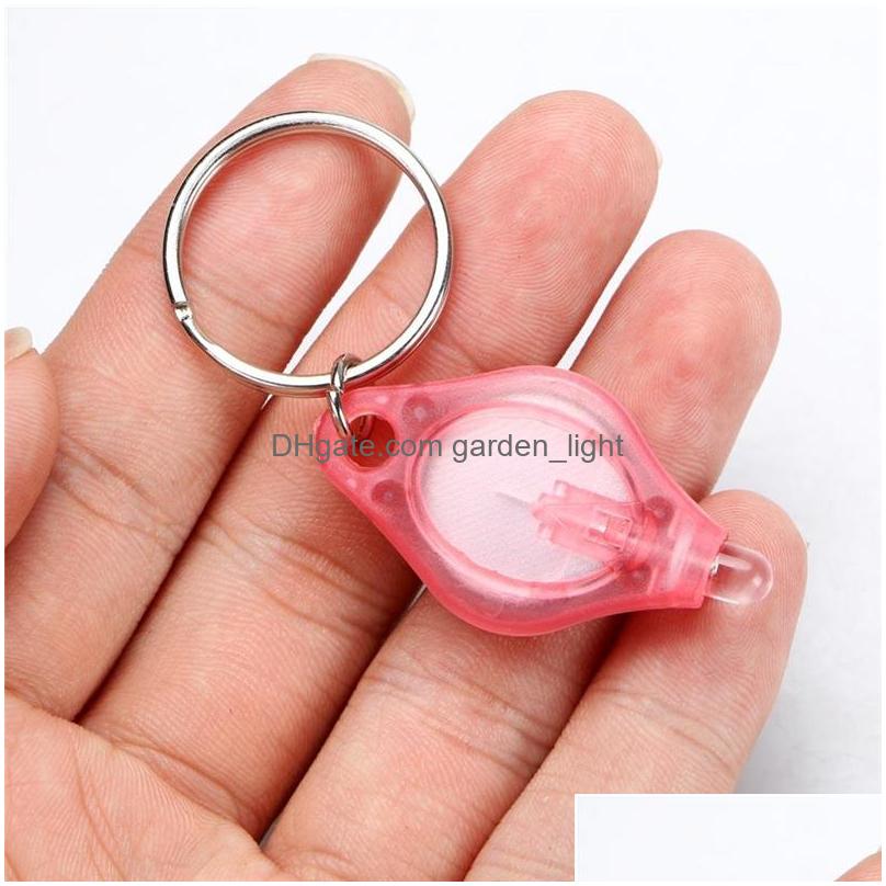 Novelty Lighting Mini Led Keychain Flashlight Torch Finger Lamp White Lights Uv Light Bbs For Dark Areas Cam Hunting Hiking Drop D