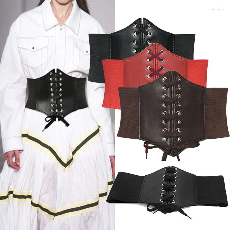 Belts Wide Corset Belt Snap Style Lace Up Elastic Waist High Stretch Cummerbunds Solid Color Leather Seal Waistband, White
Belts Wide Corset Belt Snap Style Lace Up Elastic Waist High Stretch Cummerbunds Solid Color Leather Seal Waistband, White