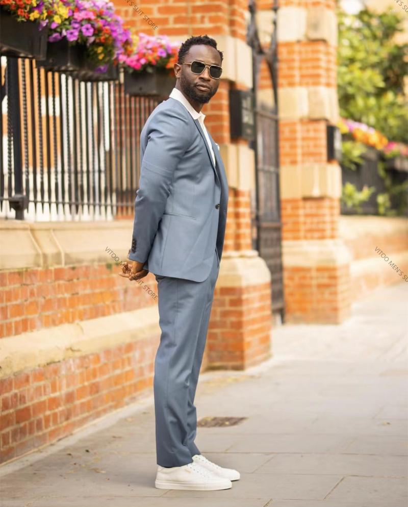 Men's Suits Men's Suit Jacket With Pant Candy Color Slim Fit Formal Business Work Wedding Stage Tuxedo Groomsmen Blue Sets Tailor-Made, Black 
Men's Suits Men's Suit Jacket With Pant Candy Color Slim Fit Formal Business Work Wedding Stage Tuxedo Groomsmen Blue Sets Tailor-Made, Black