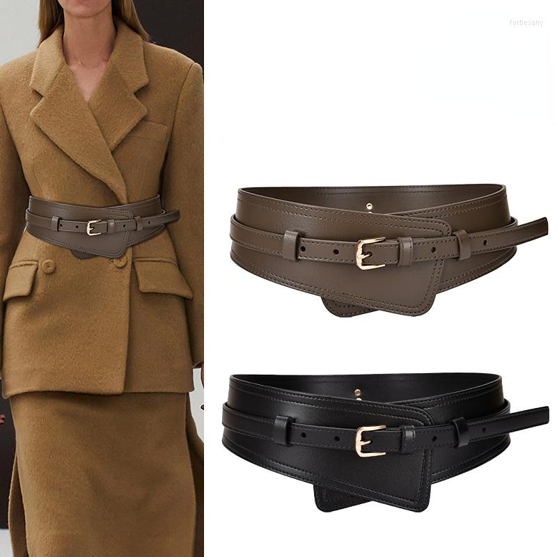 Belts Women's Decorative Fashion Waistband With Coat Waist Pin Buckle Genuine Cowhide Leather Wide Belt Wholesale, Black
Belts Women's Decorative Fashion Waistband With Coat Waist Pin Buckle Genuine Cowhide Leather Wide Belt Wholesale, Black