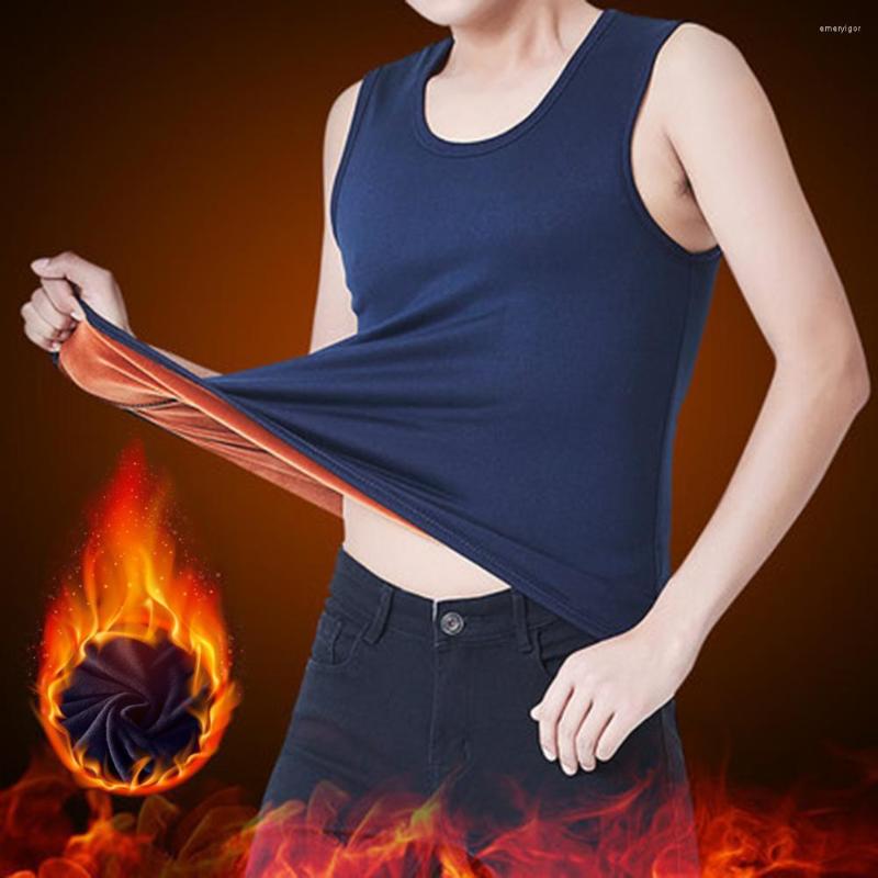 Men's Tank Tops Thermal Waistcoat Winter Seamless Fleece Lining Men Vest Solid Color O-Neck Pullover Thickened Daily Garment, Black
Men's Tank Tops Thermal Waistcoat Winter Seamless Fleece Lining Men Vest Solid Color O-Neck Pullover Thickened Daily Garment, Black