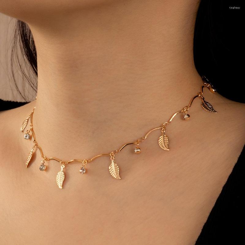 Choker Women Chocker Gold Color Chain Leaf Flower Butterfly Charm Necklace Jewelry Bohemia Collares Mujer Collier
Choker Women Chocker Gold Color Chain Leaf Flower Butterfly Charm Necklace Jewelry Bohemia Collares Mujer Collier