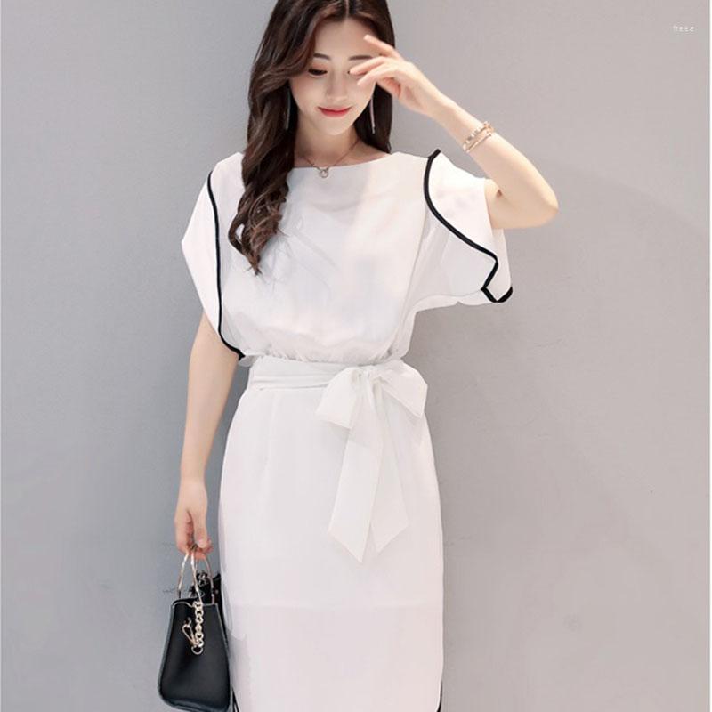 Casual Dresses High Quality Women's Dress 2022 Summer Fashion Black White Round Neck Belt Leisure Temperament Vestidos 56
Casual Dresses High Quality Women's Dress 2022 Summer Fashion Black White Round Neck Belt Leisure Temperament Vestidos 56