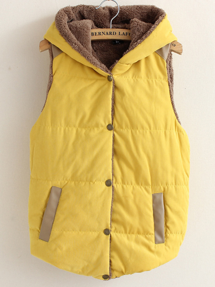 Women's Vests Winter Cashmere Vest Women Hooded Thick Sleeveless Jacket Casual Loose Padde Vest Solid Warm Waistcoat With Pocket Chaleco Mujer 221202, Orange
Women's Vests Winter Cashmere Vest Women Hooded Thick Sleeveless Jacket Casual Loose Padde Vest Solid Warm Waistcoat With Pocket Chaleco Mujer 221202, Orange