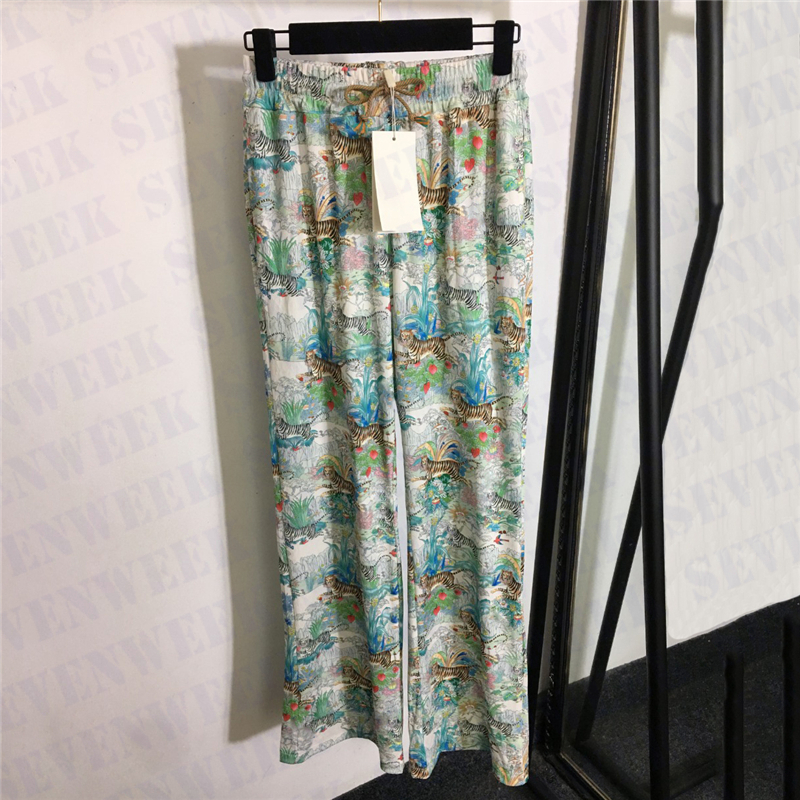 Tiger Print Womens Trousers Drawstring Pants Elastic Waist Straight Pant Fashion Casual Loose Sportspant, Pink 
Tiger Print Womens Trousers Drawstring Pants Elastic Waist Straight Pant Fashion Casual Loose Sportspant, Pink