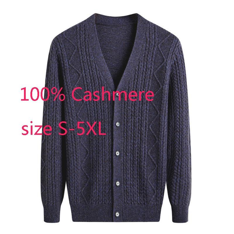 Men's Sweaters Arrival High Quality Autumn Winter V-neck Cardigan Men Computer Knitted Single Breasted Cashmere Coat Plus Size S-3XL4XL5XL, Navy blue
Men's Sweaters Arrival High Quality Autumn Winter V-neck Cardigan Men Computer Knitted Single Breasted Cashmere Coat Plus Size S-3XL4XL5XL, Navy blue