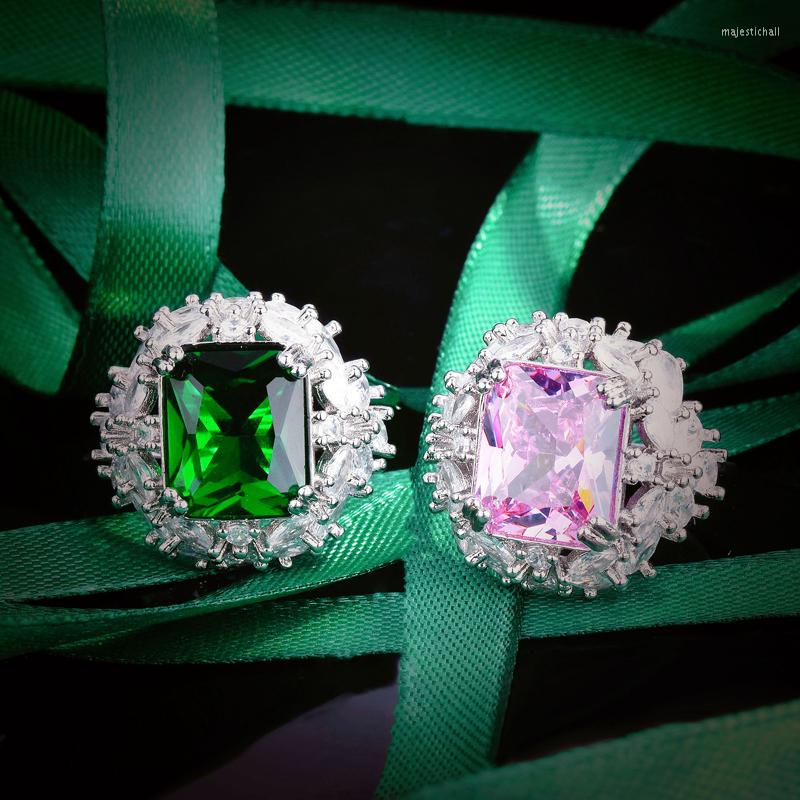 Wedding Rings Korean Style Ladies Ring Inlay Dazzling Square Cubic Zirconia Exquisite Geometry Jewelry For Women Engagement Ornaments
Wedding Rings Korean Style Ladies Ring Inlay Dazzling Square Cubic Zirconia Exquisite Geometry Jewelry For Women Engagement Ornaments