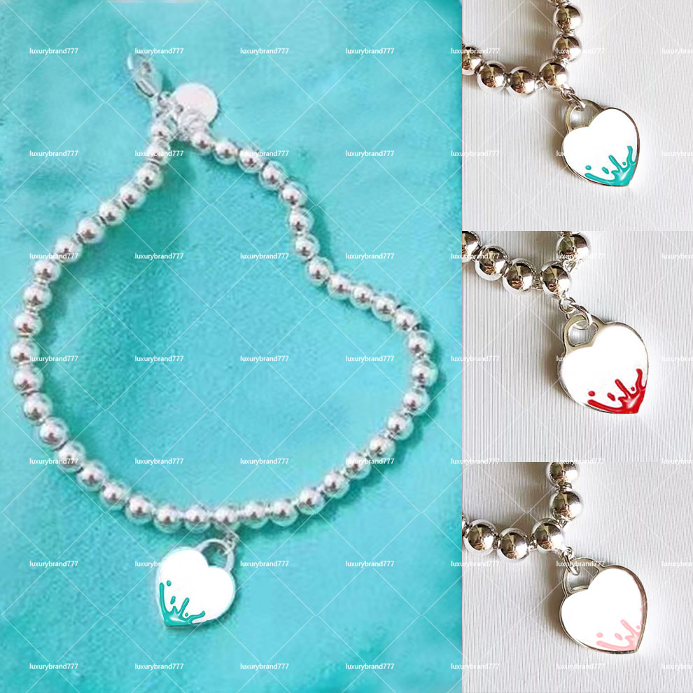 Designer Bracelet Womens Jewelry Classic 925 Silver Heart Blue Red Pink Three Color Pendant Fashion Birthday Love Wedding Children's Girlfriend Exquisite Gift
Designer Bracelet Womens Jewelry Classic 925 Silver Heart Blue Red Pink Three Color Pendant Fashion Birthday Love Wedding Children's Girlfriend Exquisite Gift