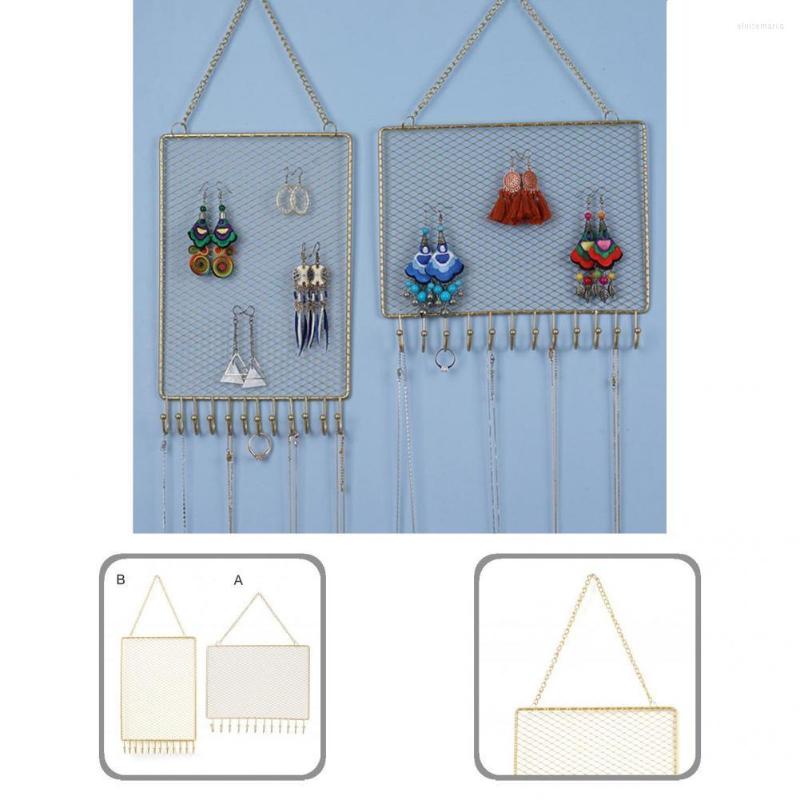 Jewelry Pouches Metal Hook Convenient Nordic Style Grid Wall Hanging Earring Ring Necklace Display Rack
Jewelry Pouches Metal Hook Convenient Nordic Style Grid Wall Hanging Earring Ring Necklace Display Rack