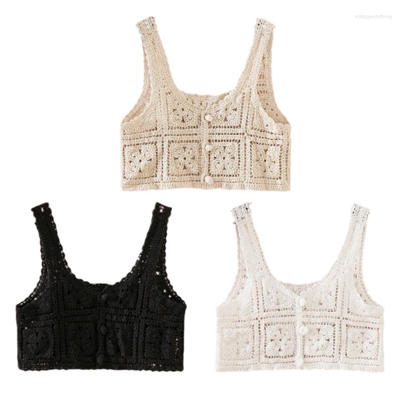 Women's Tanks Women's Crocheted Tank Tops Hollow Out Knit Vest Button Down Crop Sleeveless Camis Ladies Camisole For Summer, White
Women's Tanks Women's Crocheted Tank Tops Hollow Out Knit Vest Button Down Crop Sleeveless Camis Ladies Camisole For Summer, White