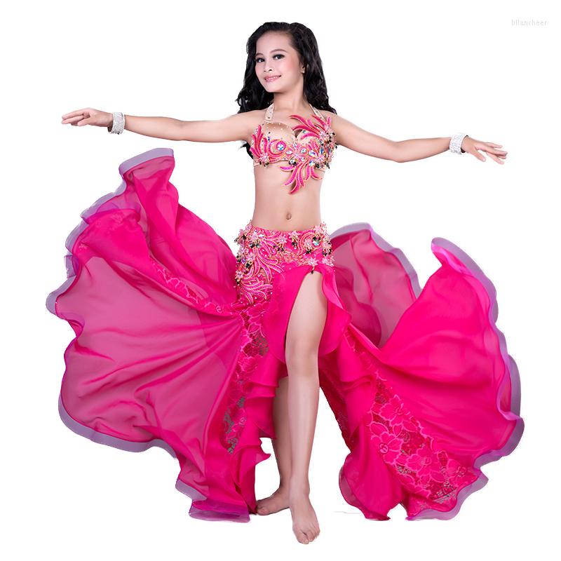 Stage Wear Rhinestone Beading Lace Chiffon Belly Dance Placketing Skirt 2pcs Set For Little Girl/children Costume Performance RT181, Orange
Stage Wear Rhinestone Beading Lace Chiffon Belly Dance Placketing Skirt 2pcs Set For Little Girl/children Costume Performance RT181, Orange