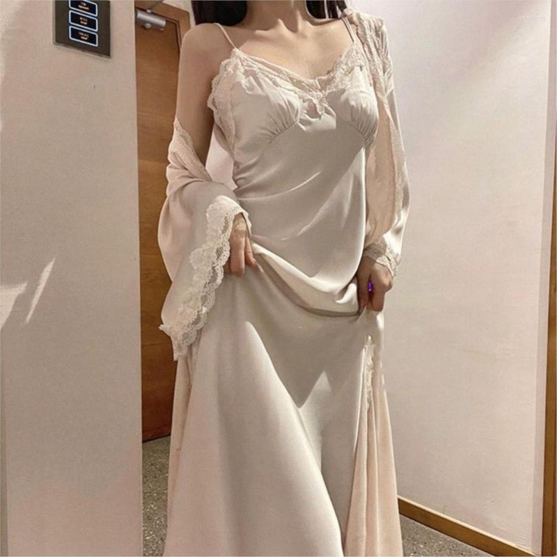 Women' Sleepwear French Pajamas Women' Ice Silk Suspender Nightdress Princess Nightgown Suit, Bare pink suit
Women' Sleepwear French Pajamas Women' Ice Silk Suspender Nightdress Princess Nightgown Suit, Bare pink suit