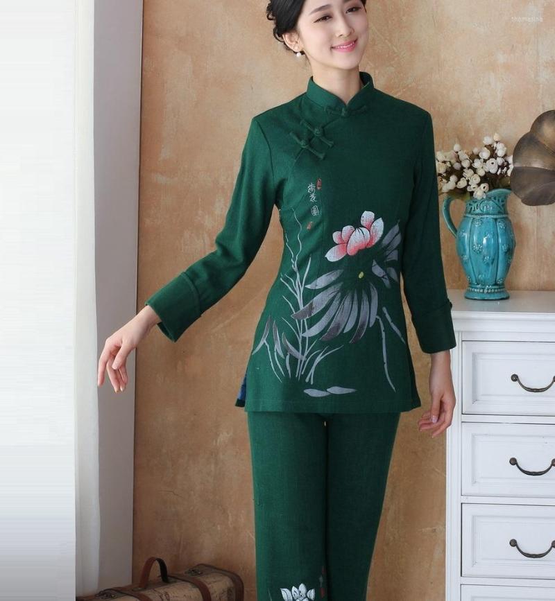 Ethnic Clothing Womens Cheongsam Tang Costume Blouse Ancient Style Tops Hanfu Chinese Traditional Qipao Shirt Pants Suit XXL 3XL 4XL Plus
Ethnic Clothing Womens Cheongsam Tang Costume Blouse Ancient Style Tops Hanfu Chinese Traditional Qipao Shirt Pants Suit XXL 3XL 4XL Plus