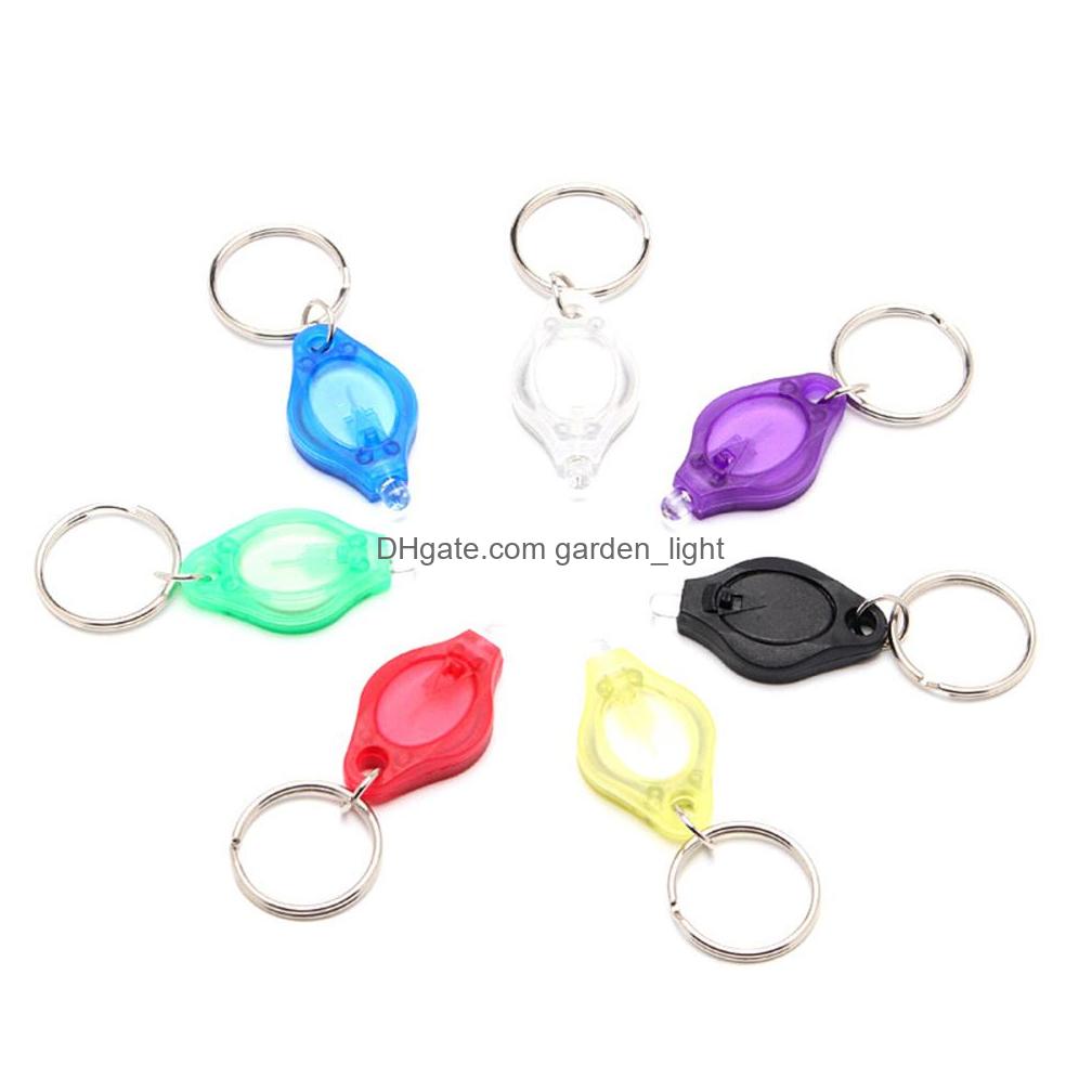 Novelty Lighting Mini Led Keychain Flashlight Torch Finger Lamp White Lights Uv Light Bbs For Dark Areas Cam Hunting Hiking Drop D