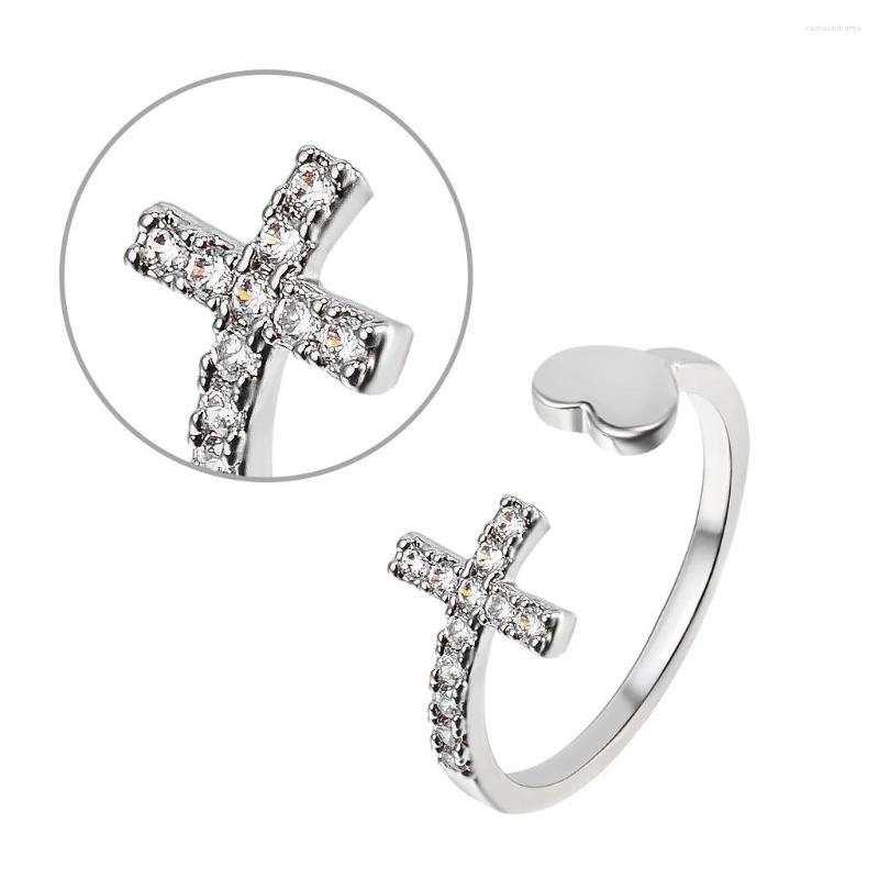 Wedding Rings Silver Color Alloy Water Drill Adjustable Opening Channel Setting Rhinestone Cross Heart Irregular Jewelry Gift
Wedding Rings Silver Color Alloy Water Drill Adjustable Opening Channel Setting Rhinestone Cross Heart Irregular Jewelry Gift
